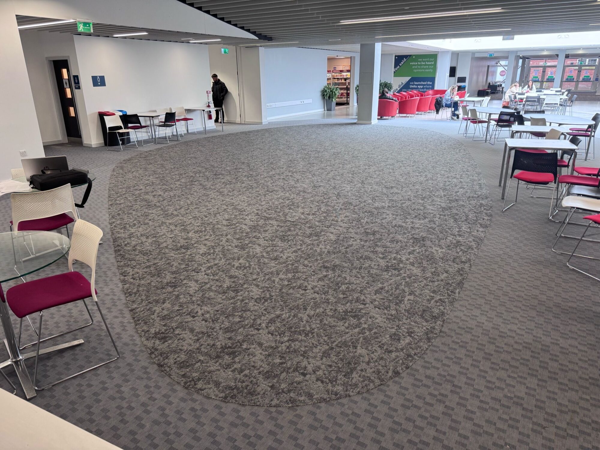 Industrial carpet tile - Lifespace exhibition flooring