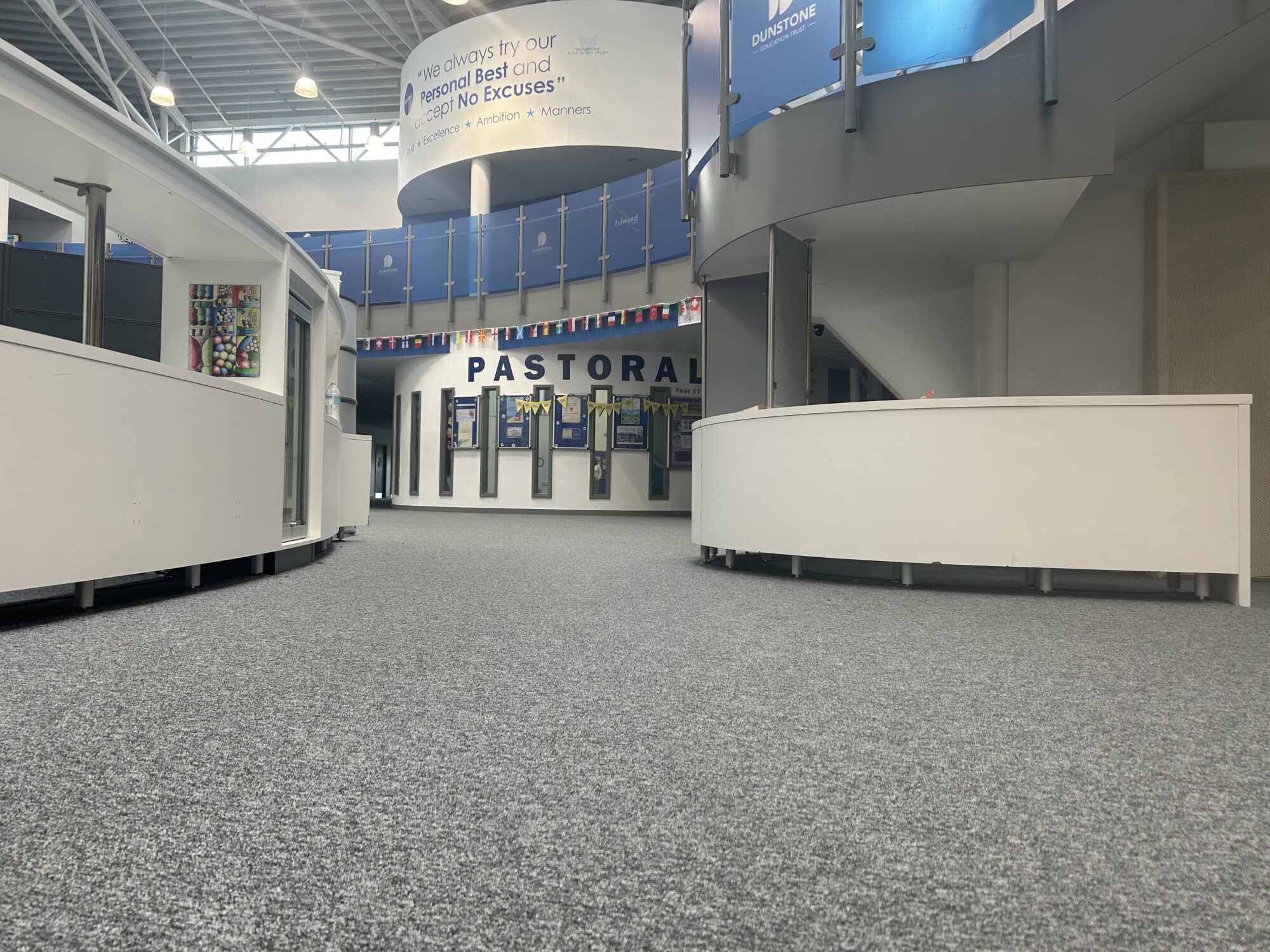 grey carpet tiles Fulwood Academy ELSteelGrey 2