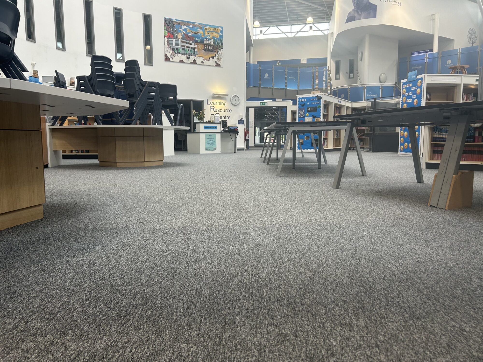 grey carpet tiles Fulwood Academy ELSteelGrey 3
